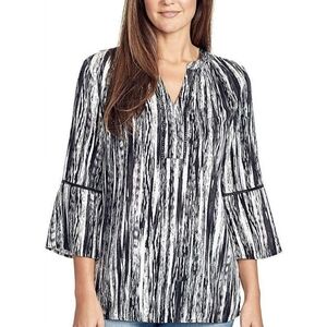 Gloria Vanderbilt Black and White Blouse | NWT | Size Small